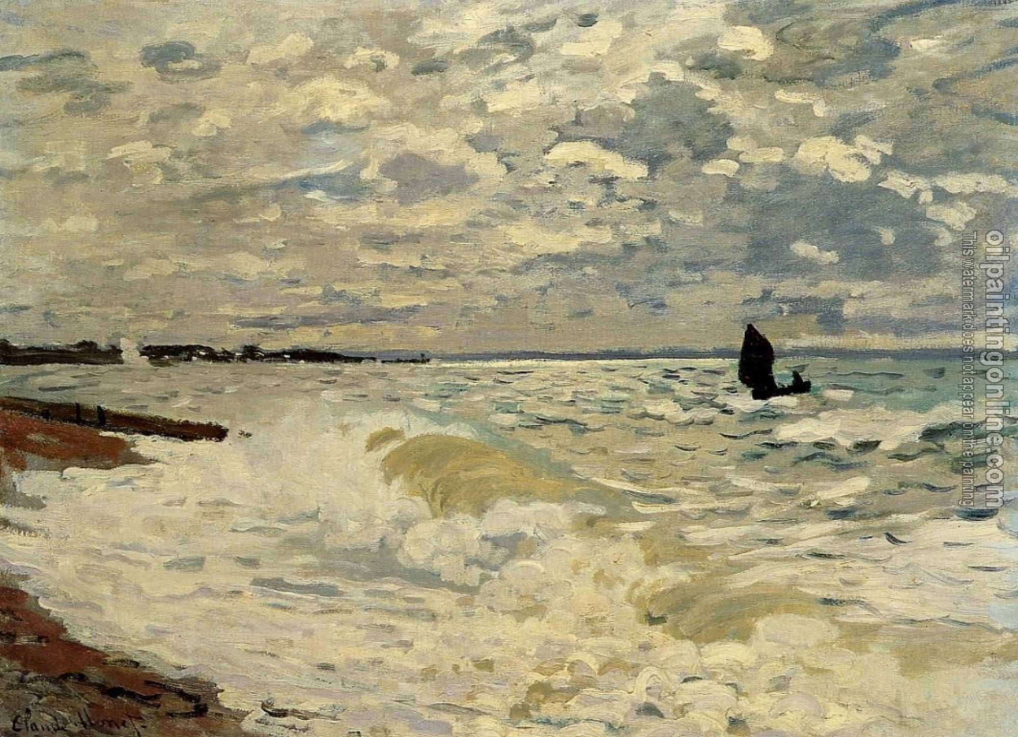 Monet, Claude Oscar - The Sea at Saint-Adresse